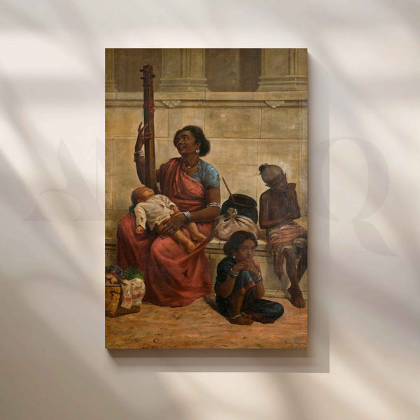 Gypsies of South India by Raja Ravi Varma Canvas Artwork
