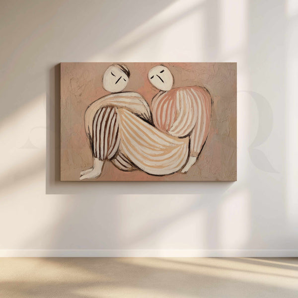 Minimal Figurative Abstract Canvas Artwork