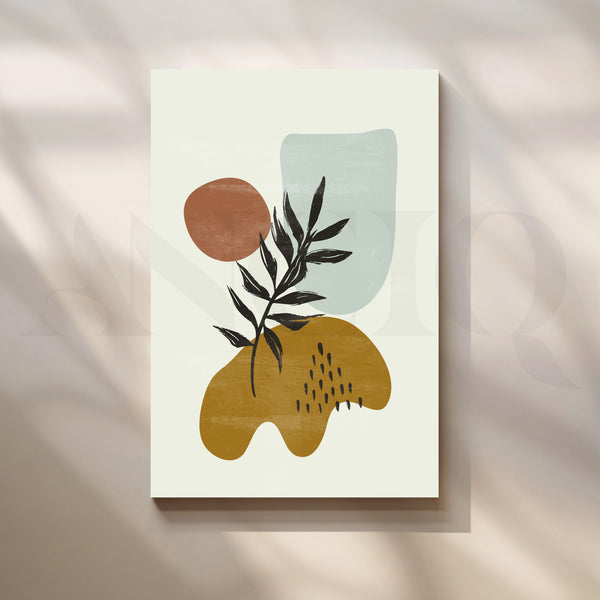Organic Shapes and Natural Elements Boho Art
