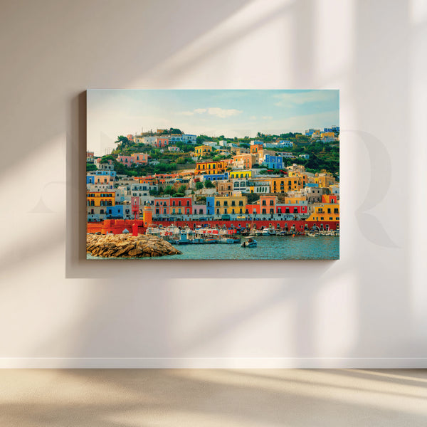 Rainbow Harbor Canvas Artwork