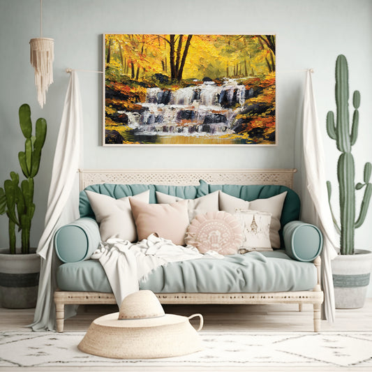 Cascading Bliss Canvas Wall Painting