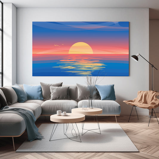 Sunset Reverie Canvas Wall Painting