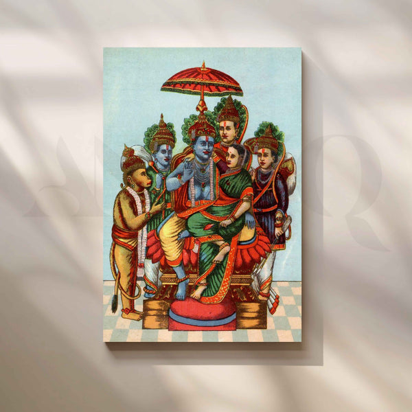 Sri Rama Pattabhishek by Raja Ravi Varma