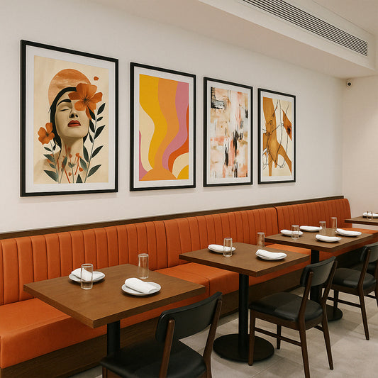 Serene Sunset Tones Gallery Walls