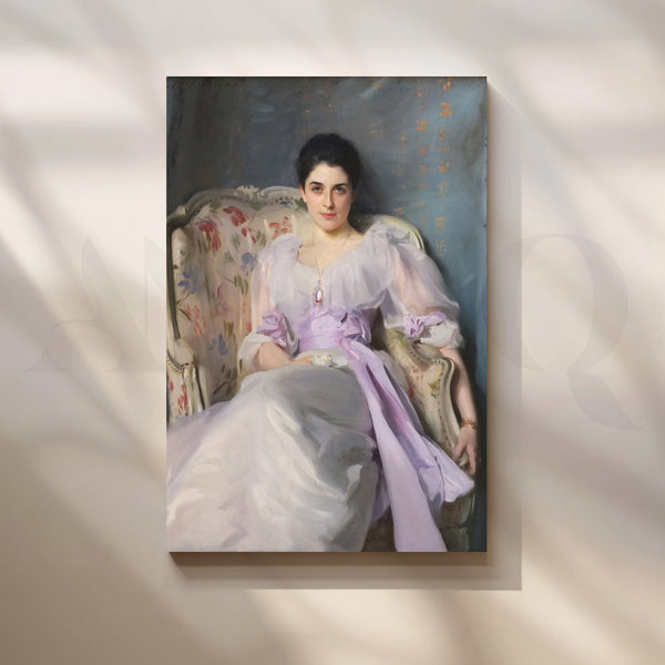 Lavender Muse Portrait Canvas Artwork
