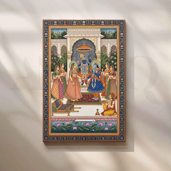 Shrinathji Krishna Darshan Traditional Pichwai Artwork