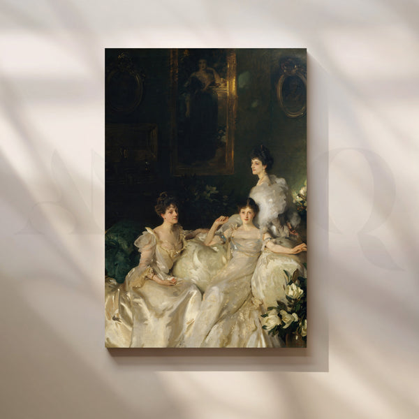 Gilded Salon Sisters Canvas Artwork