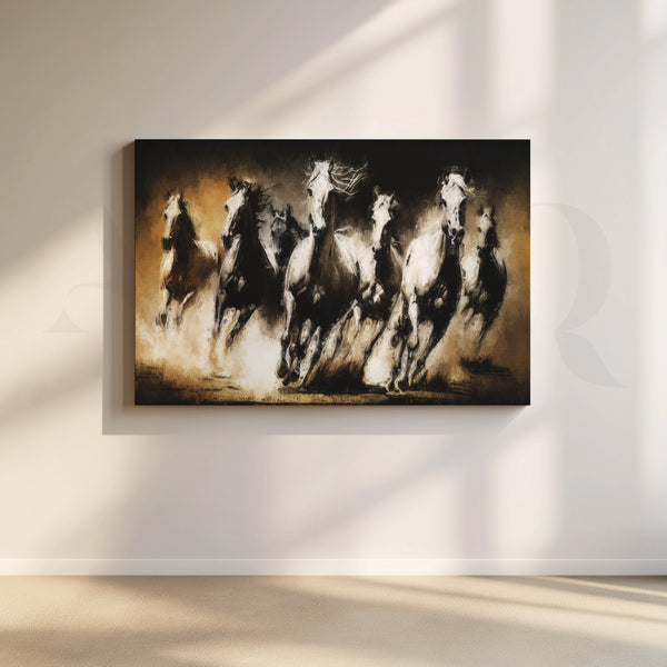 Wild Stampede Canvas Artwork