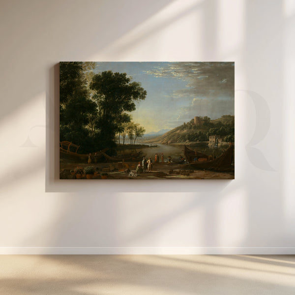 Harbor at Dusk Canvas Artwork