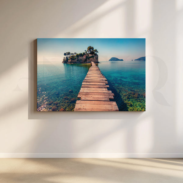 Azure Waters Canvas Artwork
