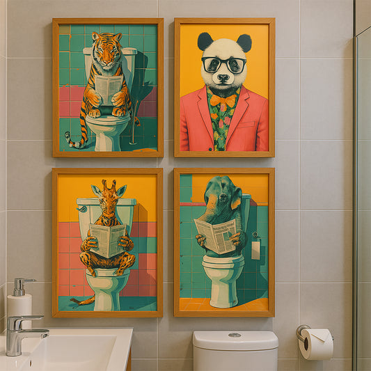 Playful Animal Humor Gallery Walls