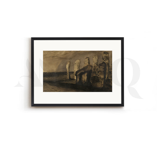 Earthy Expressions – Sepia Abstract Gallery Wall Art Set of 2