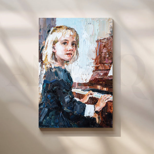 The Pianist's Rhapsody Canvas Artwork