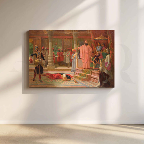 Draupadi at the Court of Virata by Raja Ravi Varma Canvas Artwork
