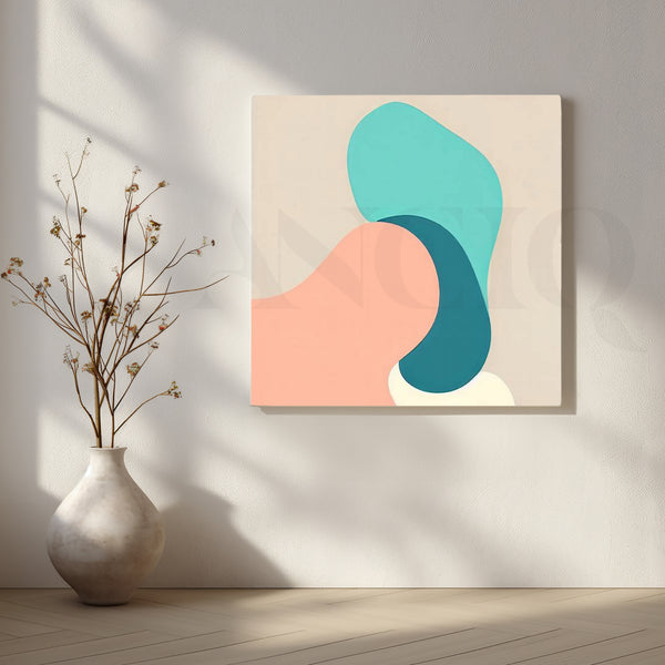 Abstract Shapes in Pastel Harmony