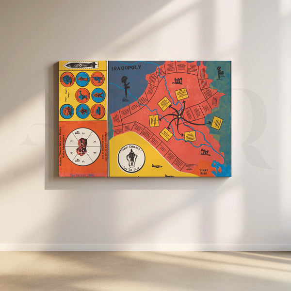 Iraqopoly Map Canvas Artwork