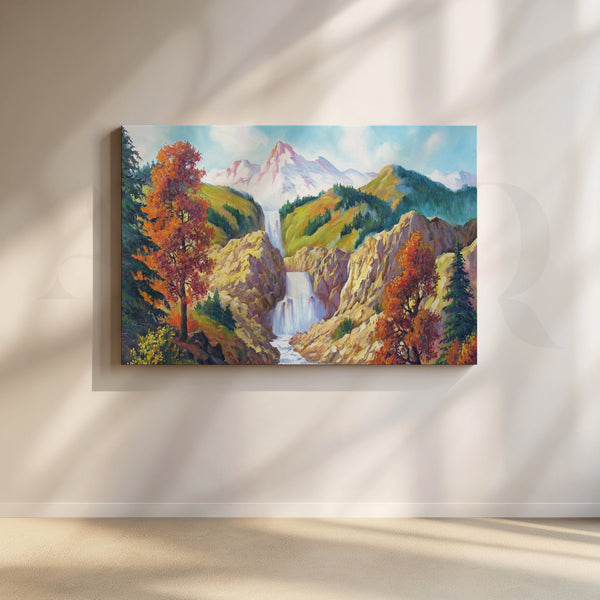 Dynamic Energy Canvas Artwork