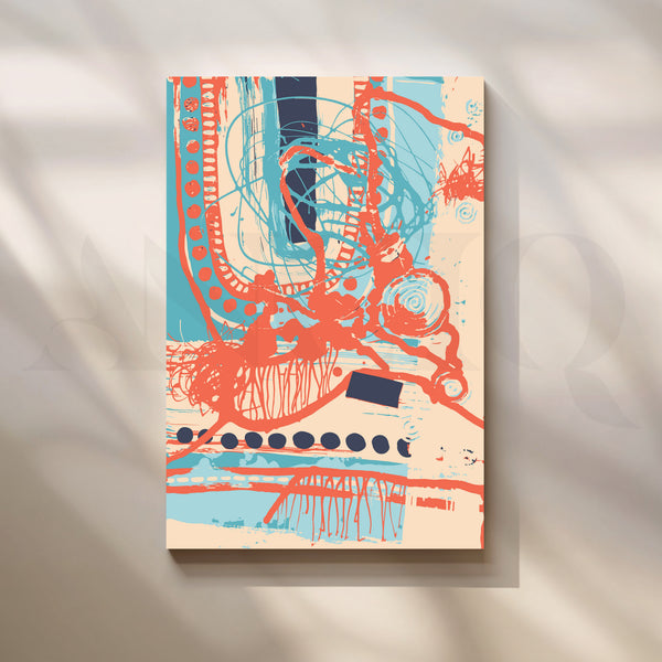 Eclectic Rhythm Abstract Canvas