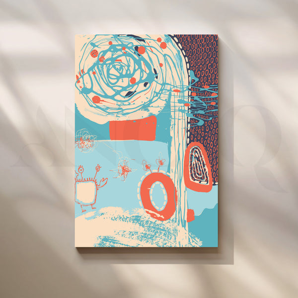 Whimsical Whirl Abstract Art