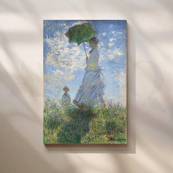 Woman with a Parasol (Monet) Canvas Artwork