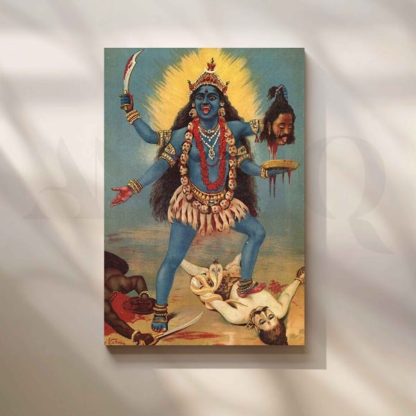 Goddess Kali by Raja Ravi Varma Canvas Artwork