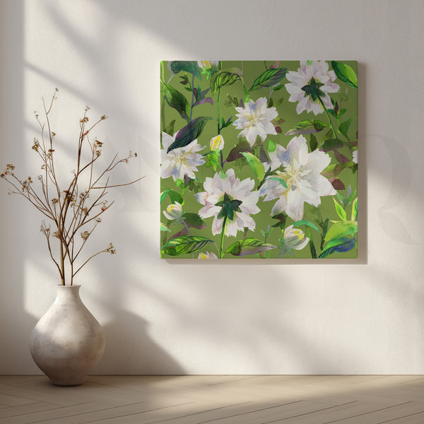 Delicate White Blossoms Artwork