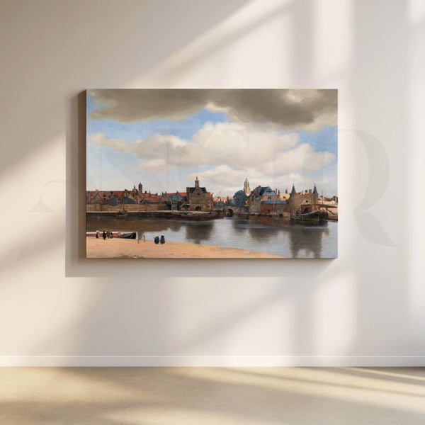 View of Delft by Vermeer Canvas Artwork