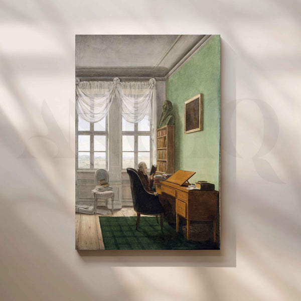 Classical Study Room Canvas Artwork