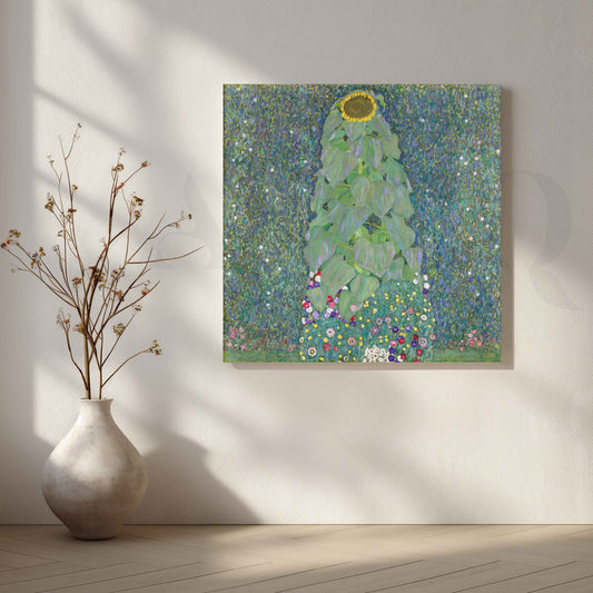 Sunflower Meadow Impressionist Canvas Artwork for Entryway/Hallway