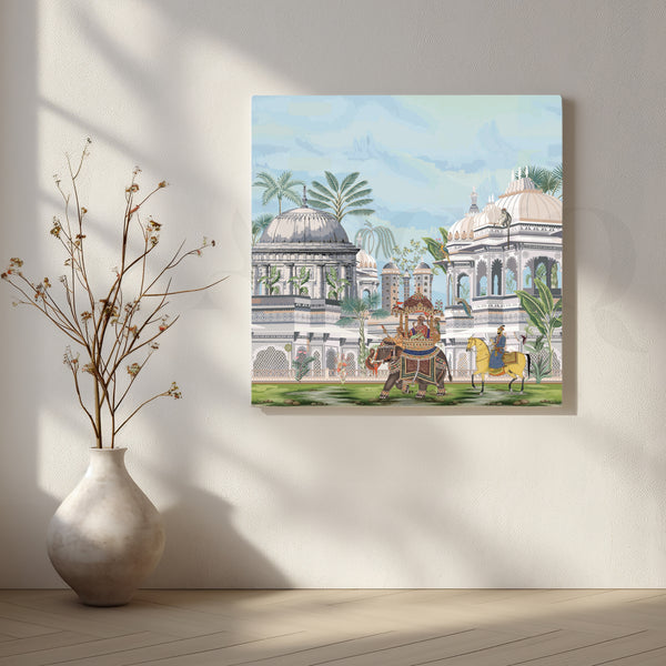 Verdant Palm Trees Canvas Artwork