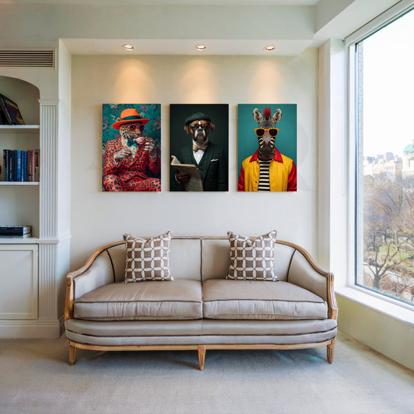 Urban Safari Gallery Wall – Set of 3 Artworks