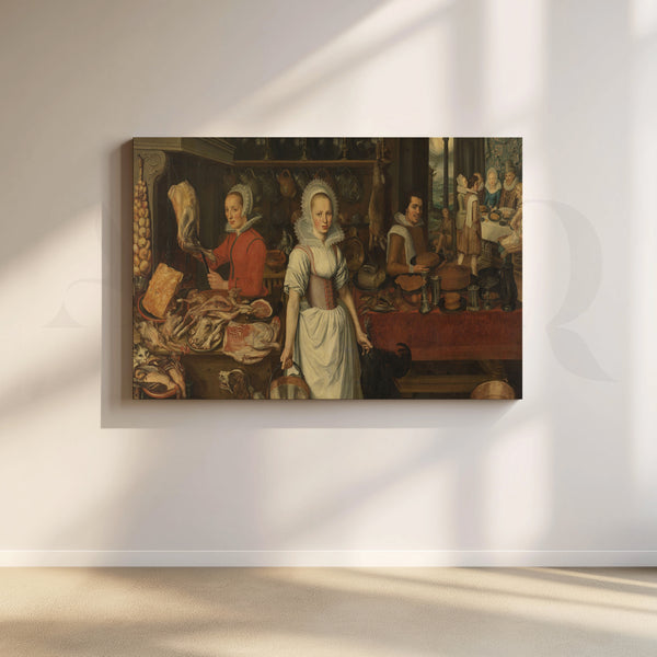 Rich man and poor Lazarus Canvas Artwork