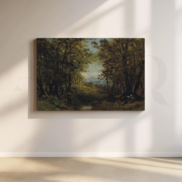 Forest Window View Canvas Artwork