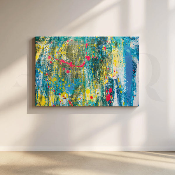 Chromatic Cascade Canvas Artwork