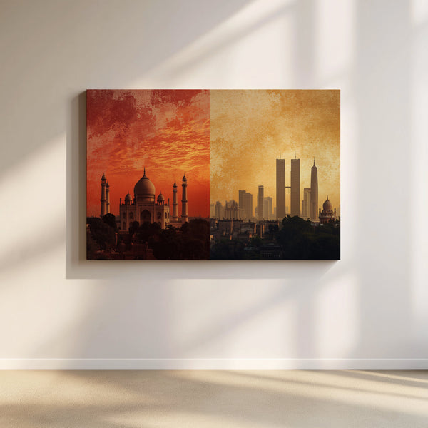 Taj to Towers Canvas Artwork