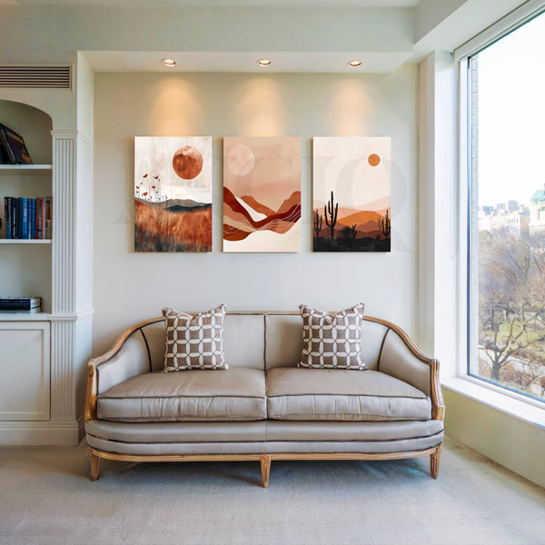 Desert Mirage Gallery Wall – Set of 3 Artworks