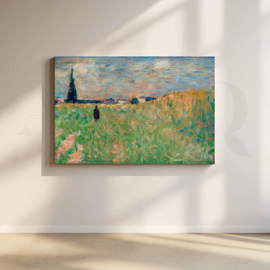 Countryside Meadow Canvas Artwork for Living Room