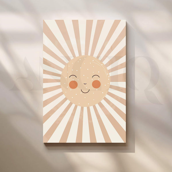 Happy Sunshine Rays Kids Canvas Artwork