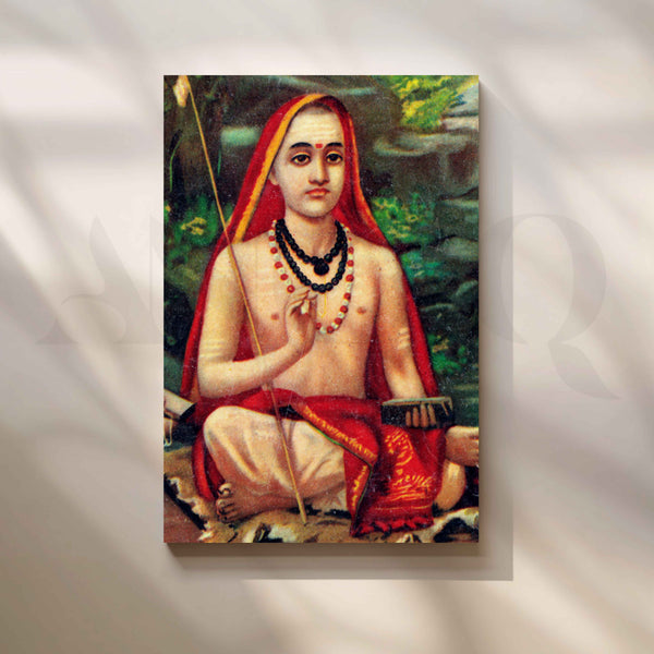 Adi Shankaracharya Seated Canvas Artwork