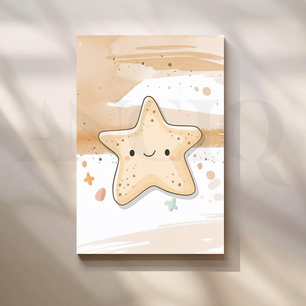 Little Smiling Star Kids Canvas Artwork