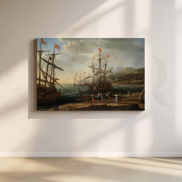 Regal Fleet at Dawn Canvas Artwork