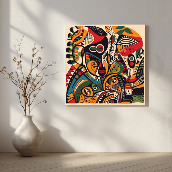 Fusion of Patterns and Colors Artwork