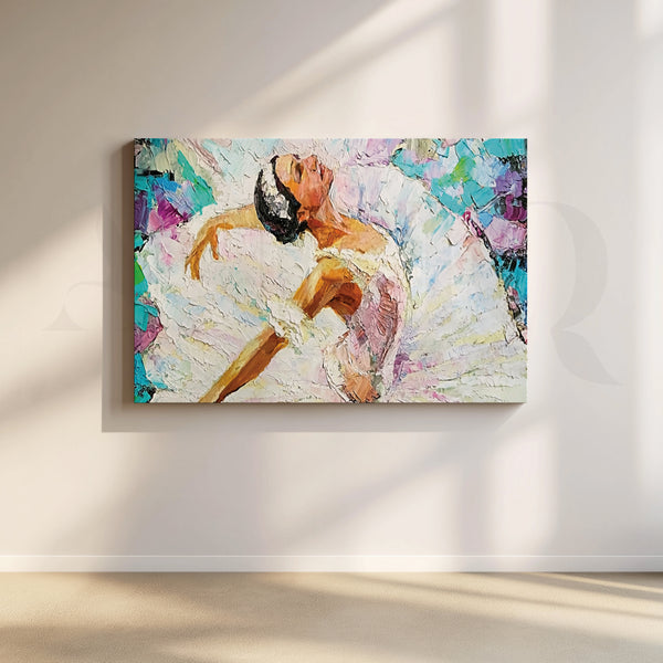Ballerina in Motion Canvas Wall Artwork