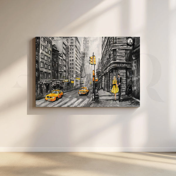 Pulse Beneath the Skyline Canvas Artwork