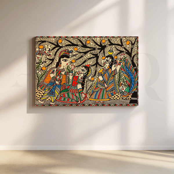 Tree of Folk Tales Traditional Indian Folk Artwork