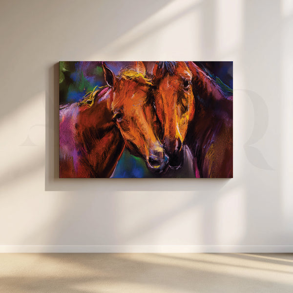 Equine Affection Canvas Artwork