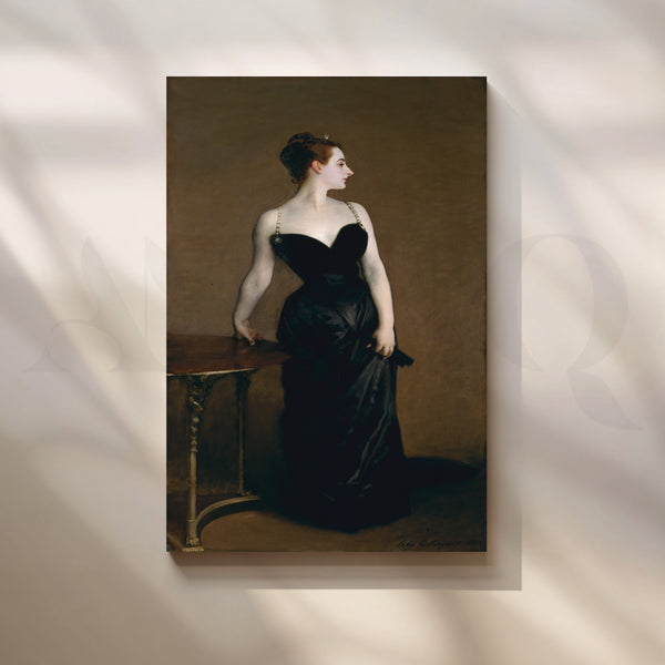 Black Gown Elegance Canvas Artwork