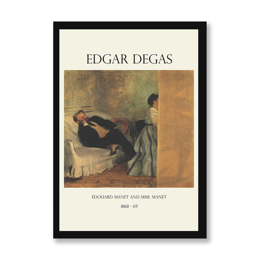 Edgar Degas - Monsieur et Madame Edouard Manet Canvas Print Artwork