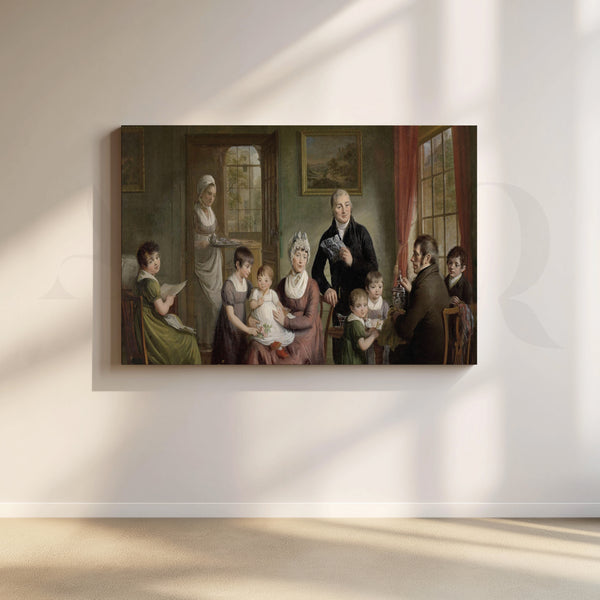 Family of Adrianus Bonebakker Canvas Artwork