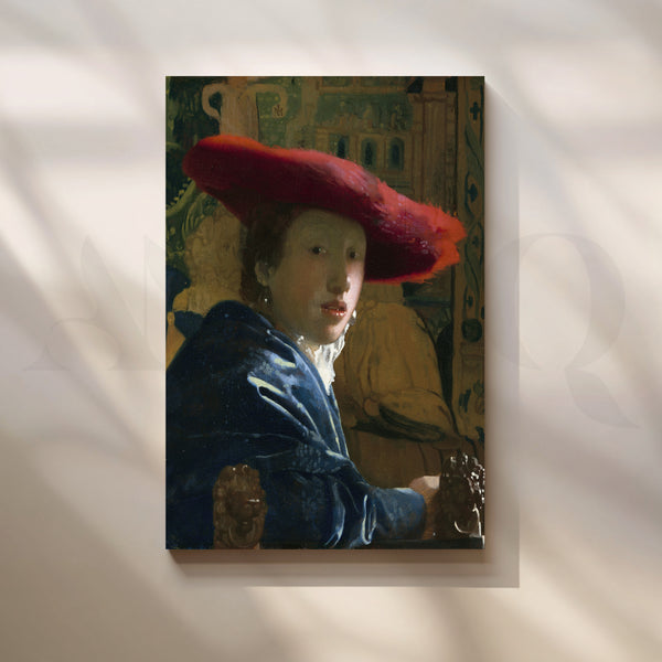 Girl with a Red Hat Canvas Artwork